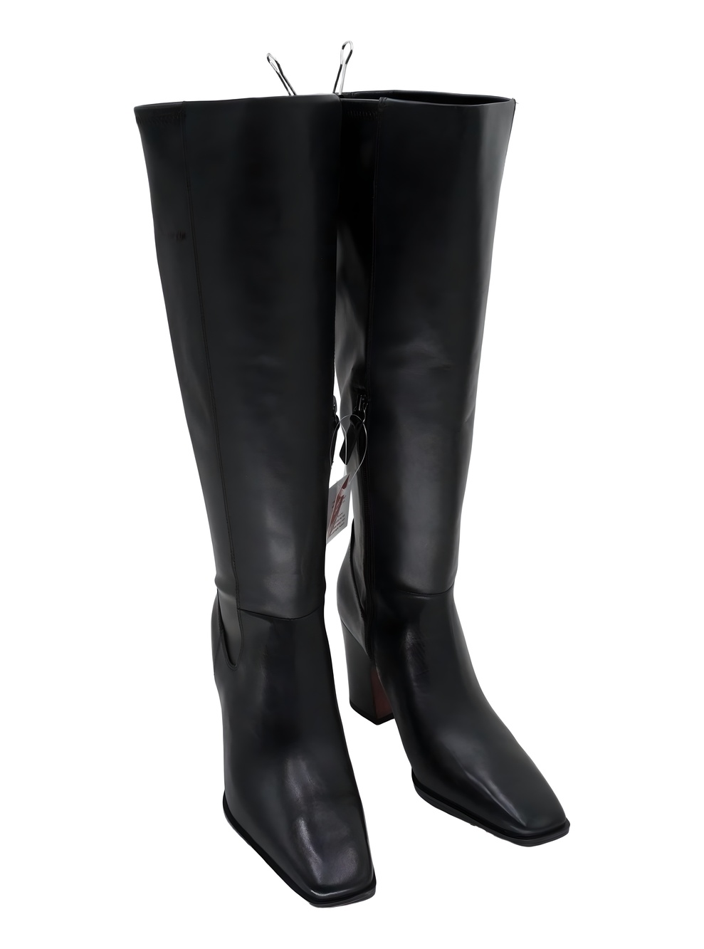 Franco Sarto Womens Jonie Knee High Block Heeled Boot Black Size 8.5M
